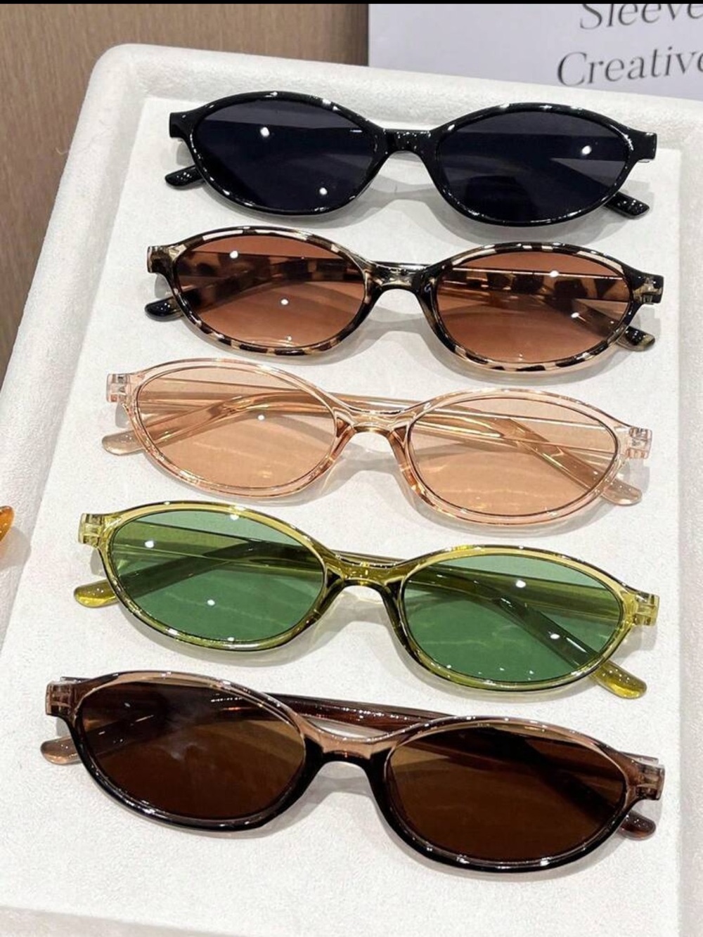 5 Stylish Cat-Eye Sunglasses - Black, Leopard, Champagne, Green, Brown